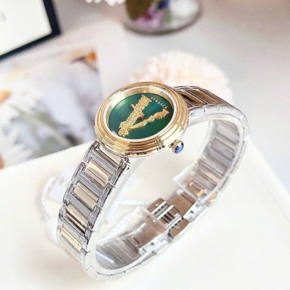 Versace Green Dial 36mm V Ladies Watch - Picture 5 of 6